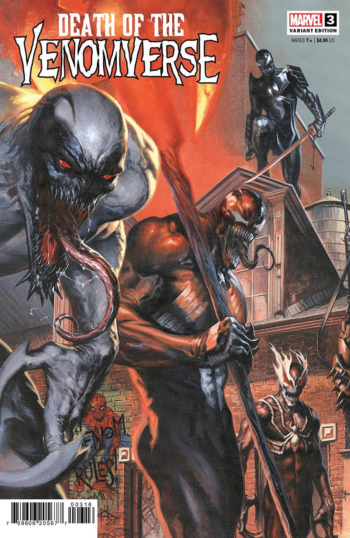 Death Of Venomverse #3 (Dellotto Connecting Var) Marvel Prh Comic Book 2023