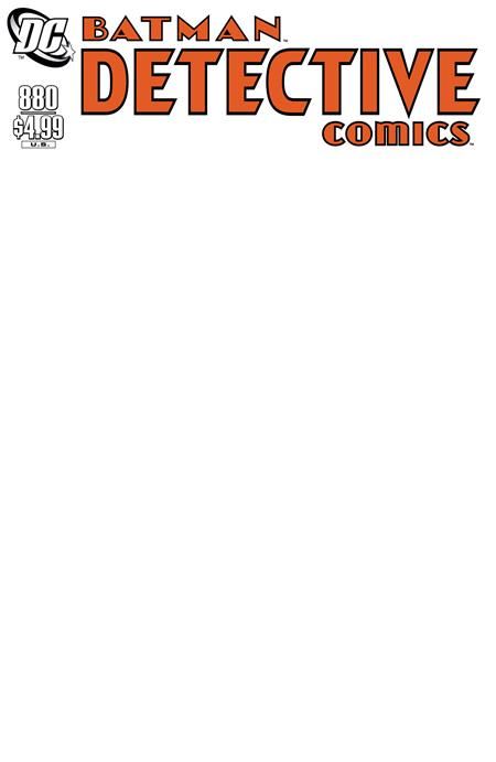 DETECTIVE COMICS #880 FACSIMILE EDITION CVR D BLANK VAR  DC Comics Comic Book 2025