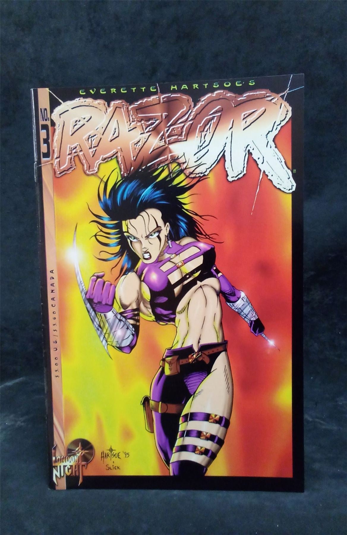 Razor: Burn #3  1995 london night studios Comic Book