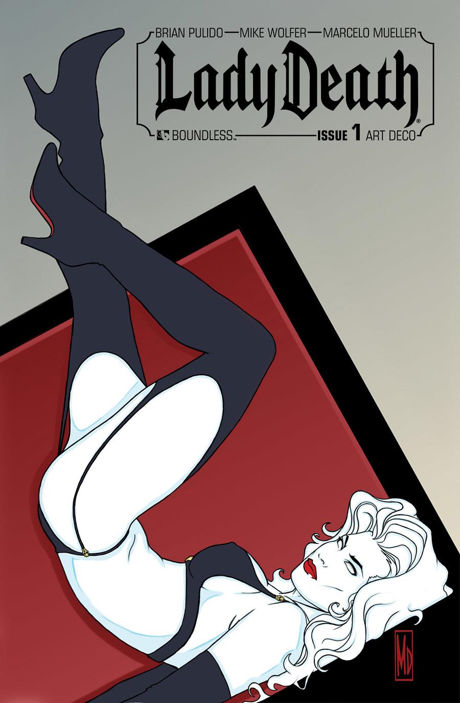 Lady Death (2010) Art Deco A Bag Set (5ct) (mr) (c: 0-1-2) Boundless Comics Comic Book