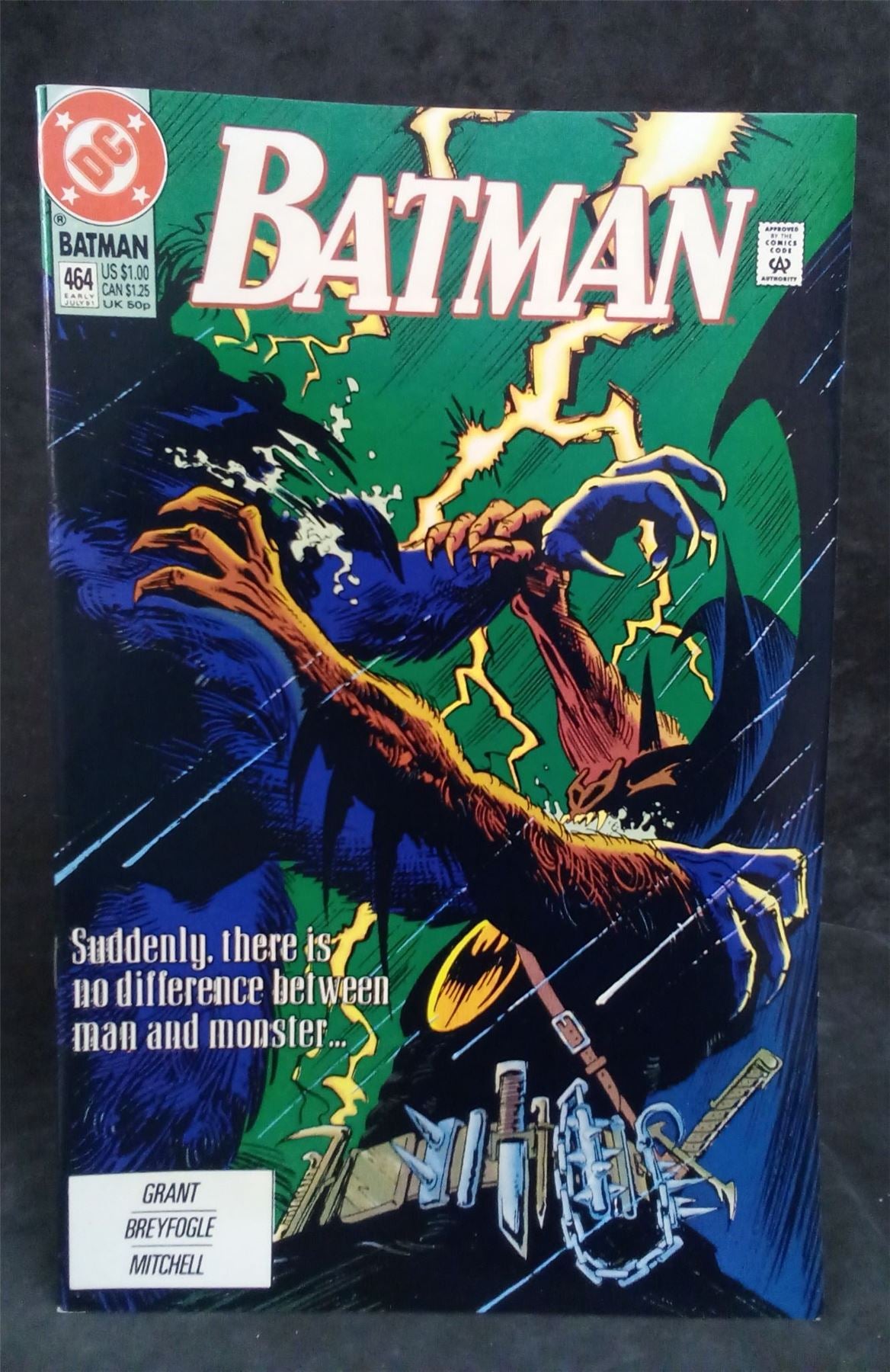 Batman #464 Direct Edition 1991 DC Comics Comic Book