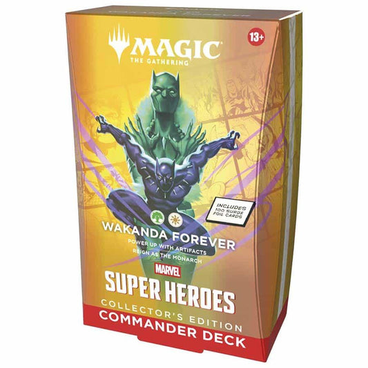 MTG TCG Universes Beyond- Marvel Super Heroes Commander Deck: Wakanda Forever; Collector's Edition By Wizards of the Coast