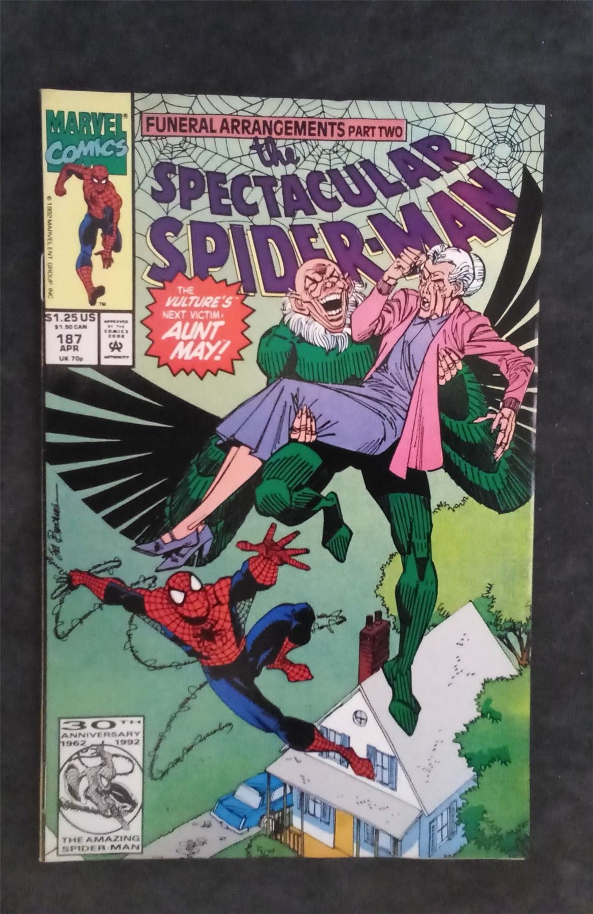 The Spectacular Spider-Man #187 1992 marvel Comic Book