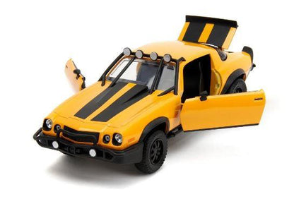 Hollywood Rides Transformers Rise of the Beasts Bumblebee 1977 Camaro 1:24 Scale Die-Cast Metal Vehicle with Badge Action Figure by Jada Toys
