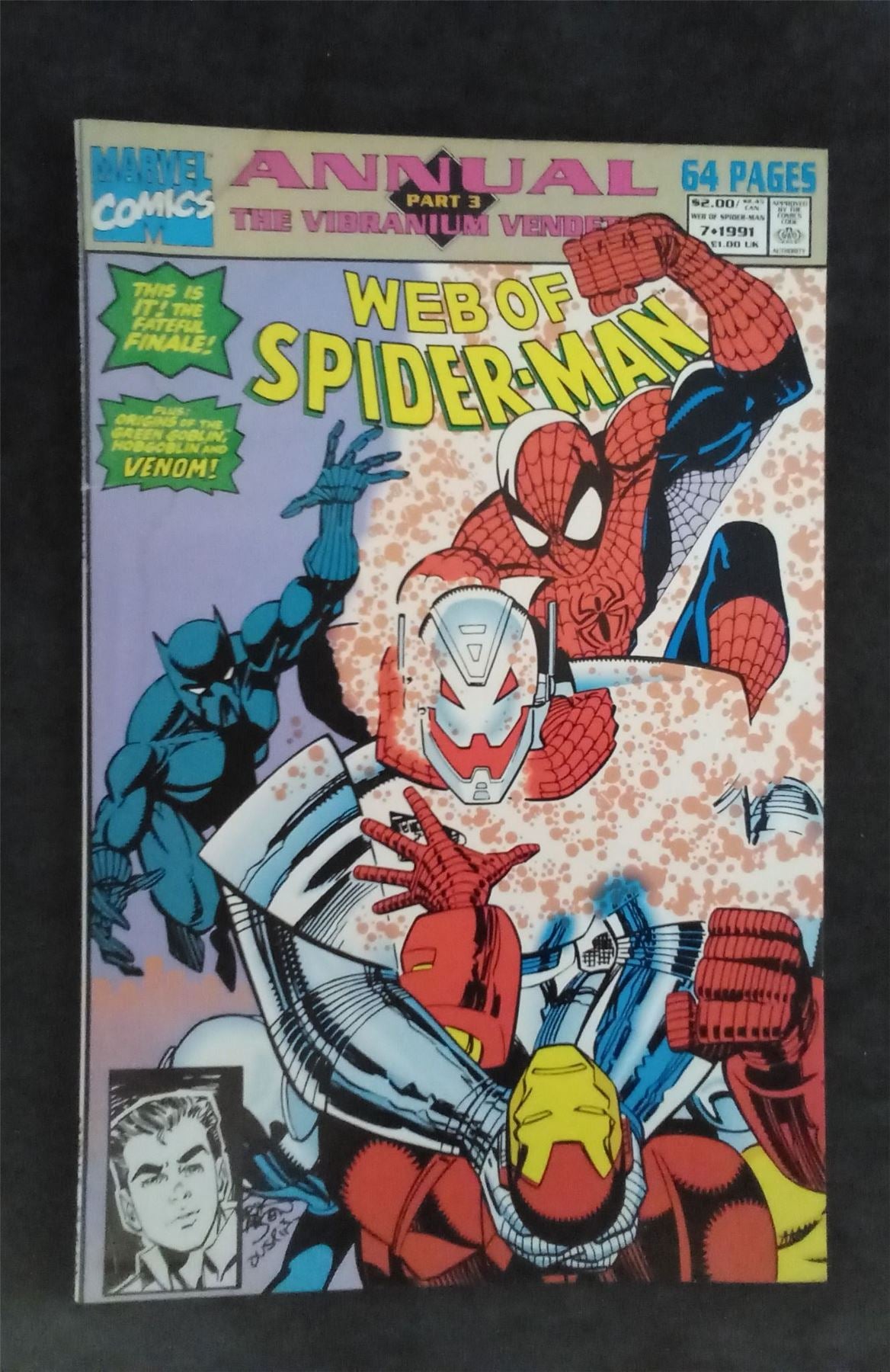 Web of Spider-Man Annual #7 Direct Edition 1991 marvel Comic Book