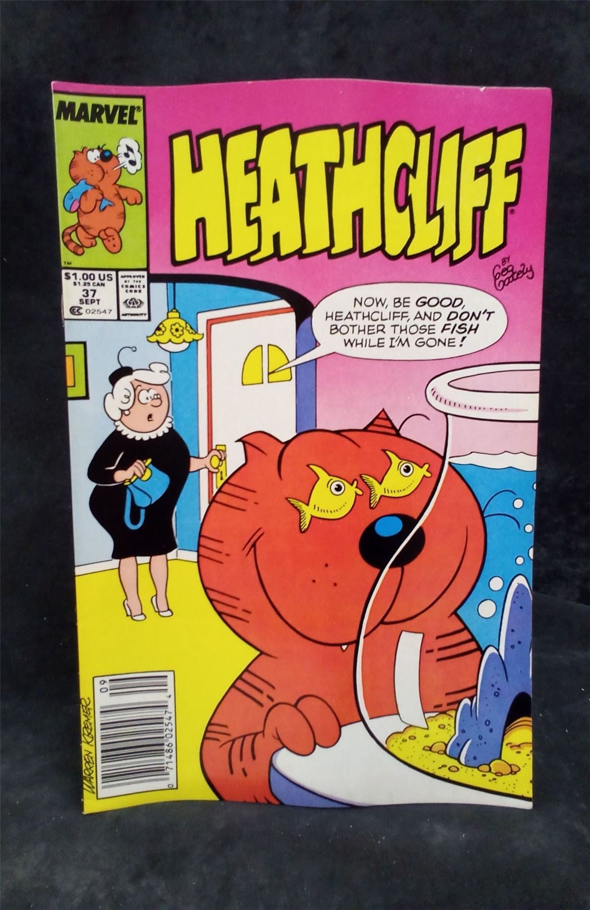 Heathcliff #37 1989 Marvel Comics Comic Book