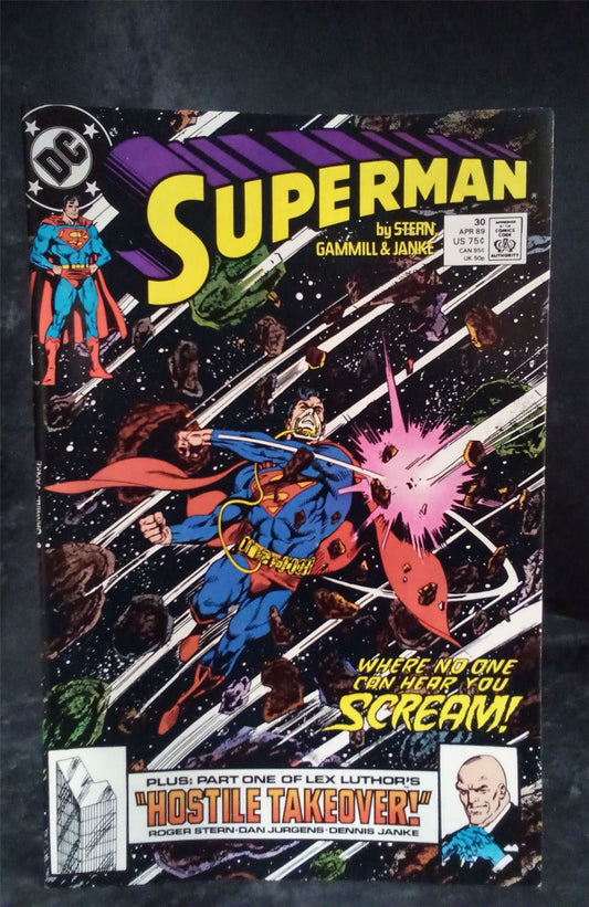 Superman #30 1989 DC Comics Comic Book