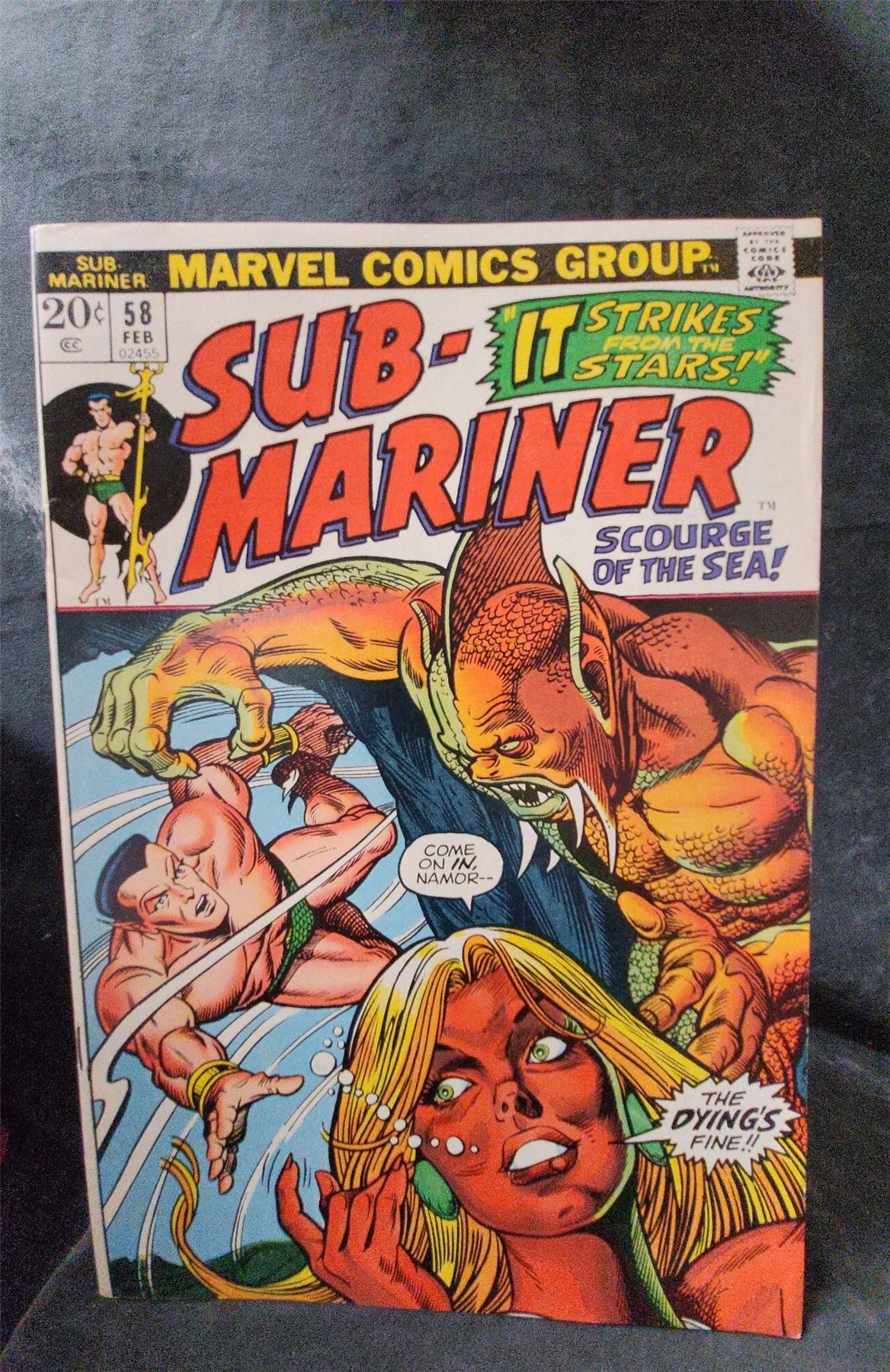 Sub-Mariner #58 1973 Marvel Comics Comic Book