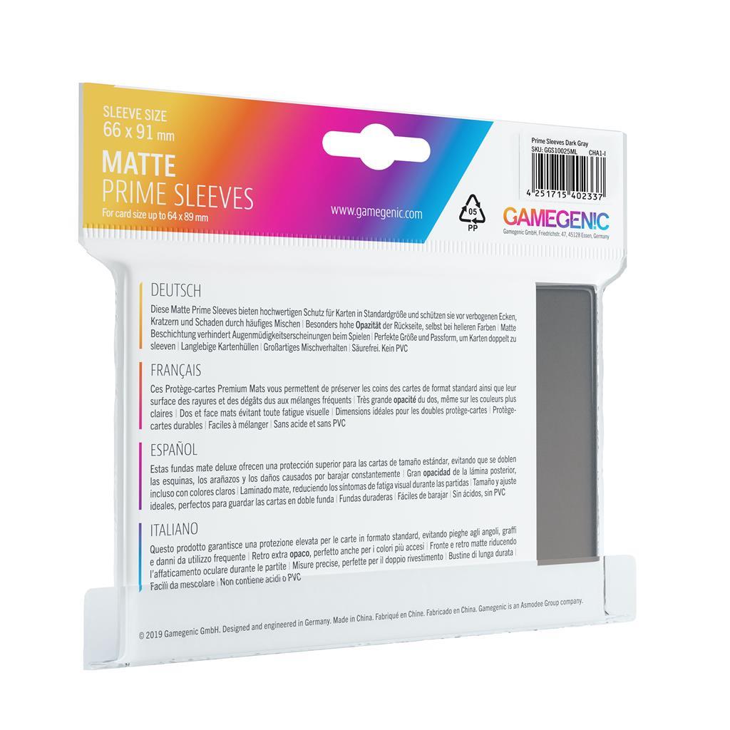 MATTE Prime Sleeves: Standard Gray Gamegenics