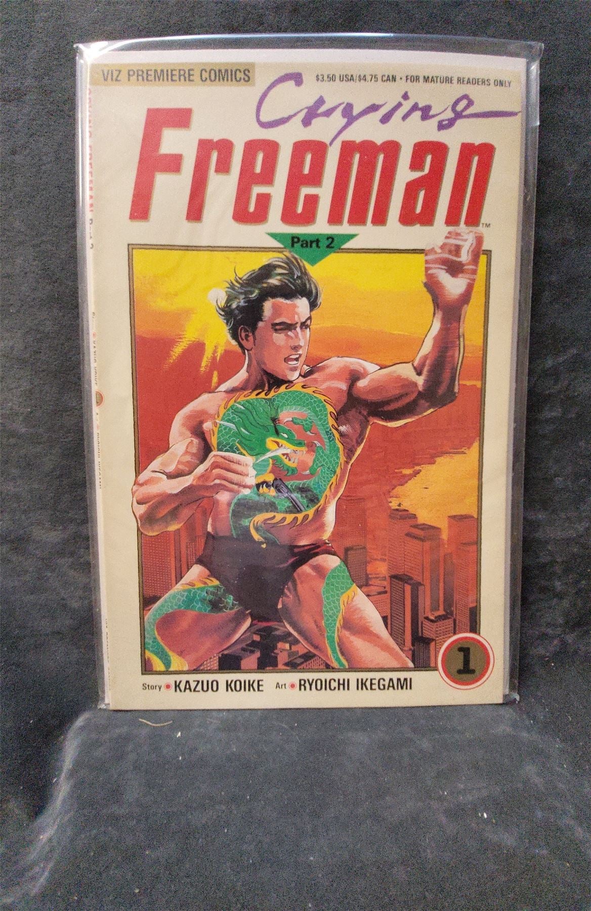 Crying Freeman Part 2 #1 1990 viz Comic Book