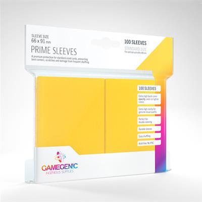 Prime Sleeves: Yellow  Standard Size   TCG Gamegenic