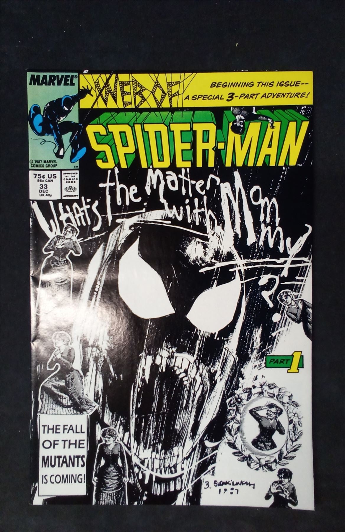 Web of Spider-Man #33 Direct Edition 1987 marvel Comic Book