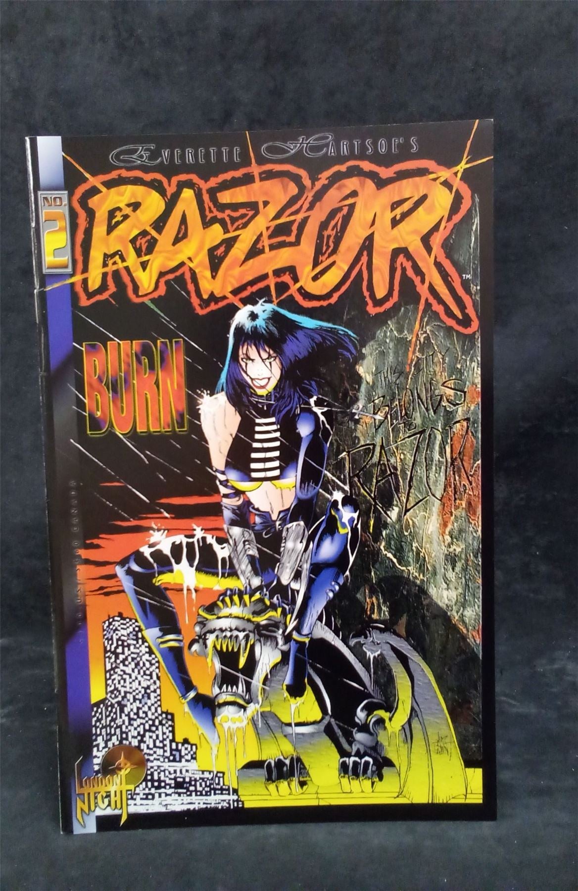 Razor: Burn #2  1995 london night studios Comic Book