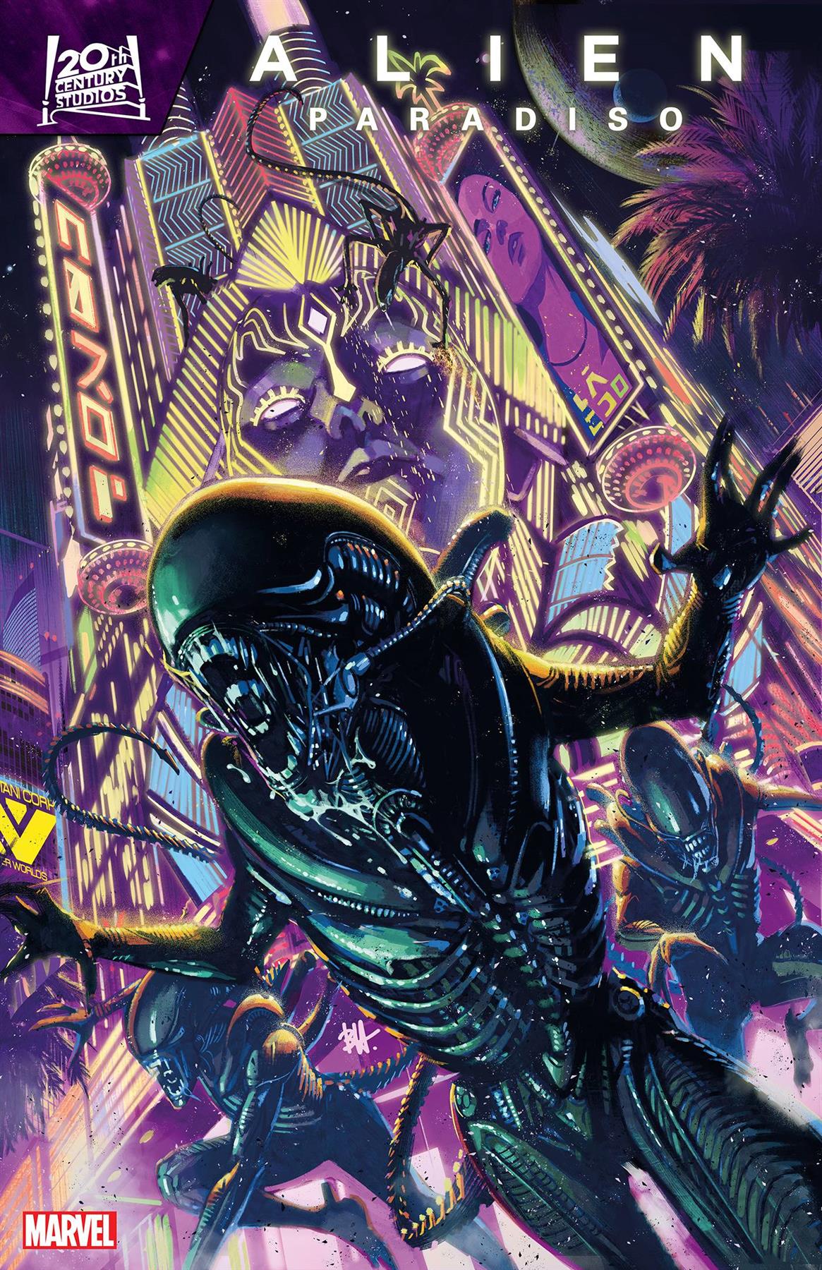 Alien Paradiso #1 Ben Harvey Var Marvel Prh Comic Book 2024