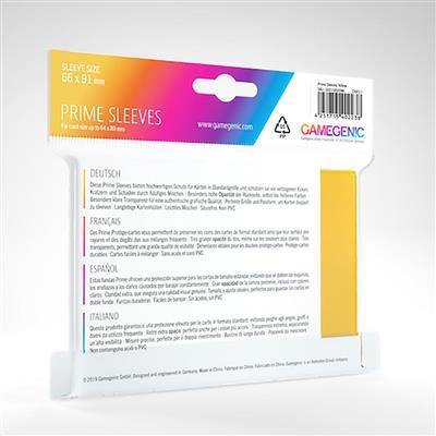 Prime Sleeves: Yellow  Standard Size   TCG Gamegenic