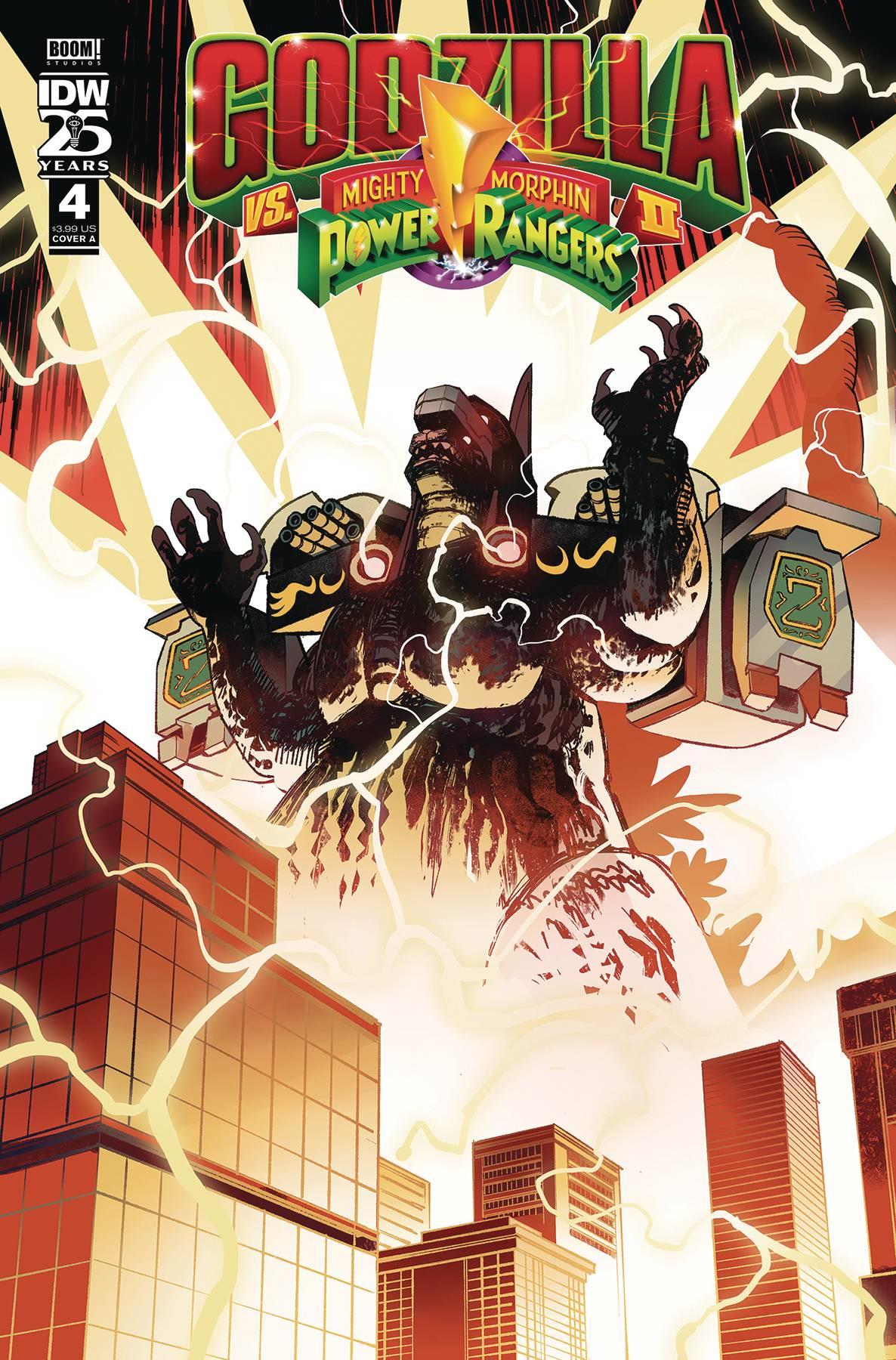 Godzilla Vs Mmpr Ii #4 Cvr A Rivas Idw-prh Comic Book