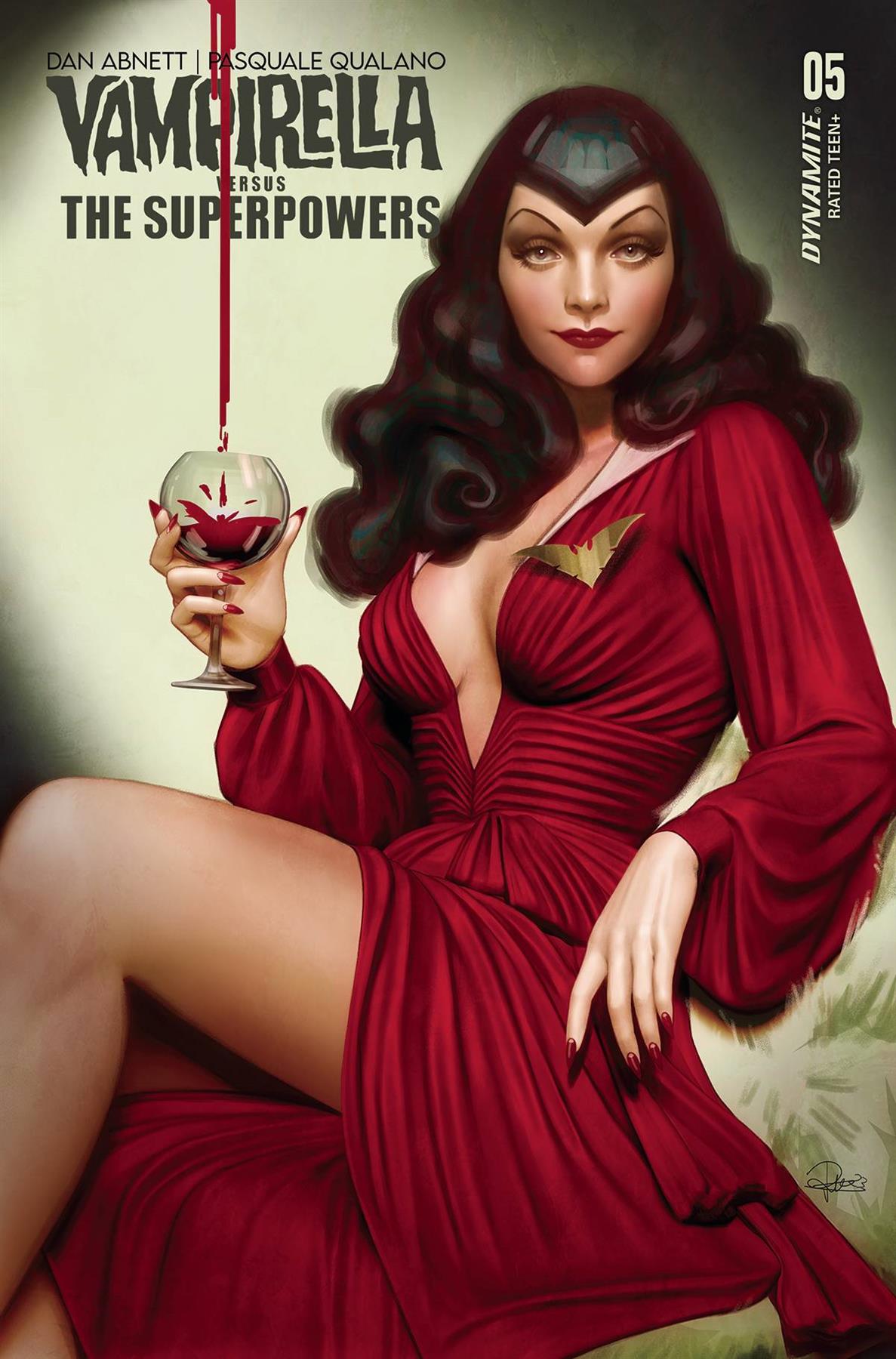 Vampirella Vs Superpowers #5 Cvr B Puebla Dynamite Comic Book