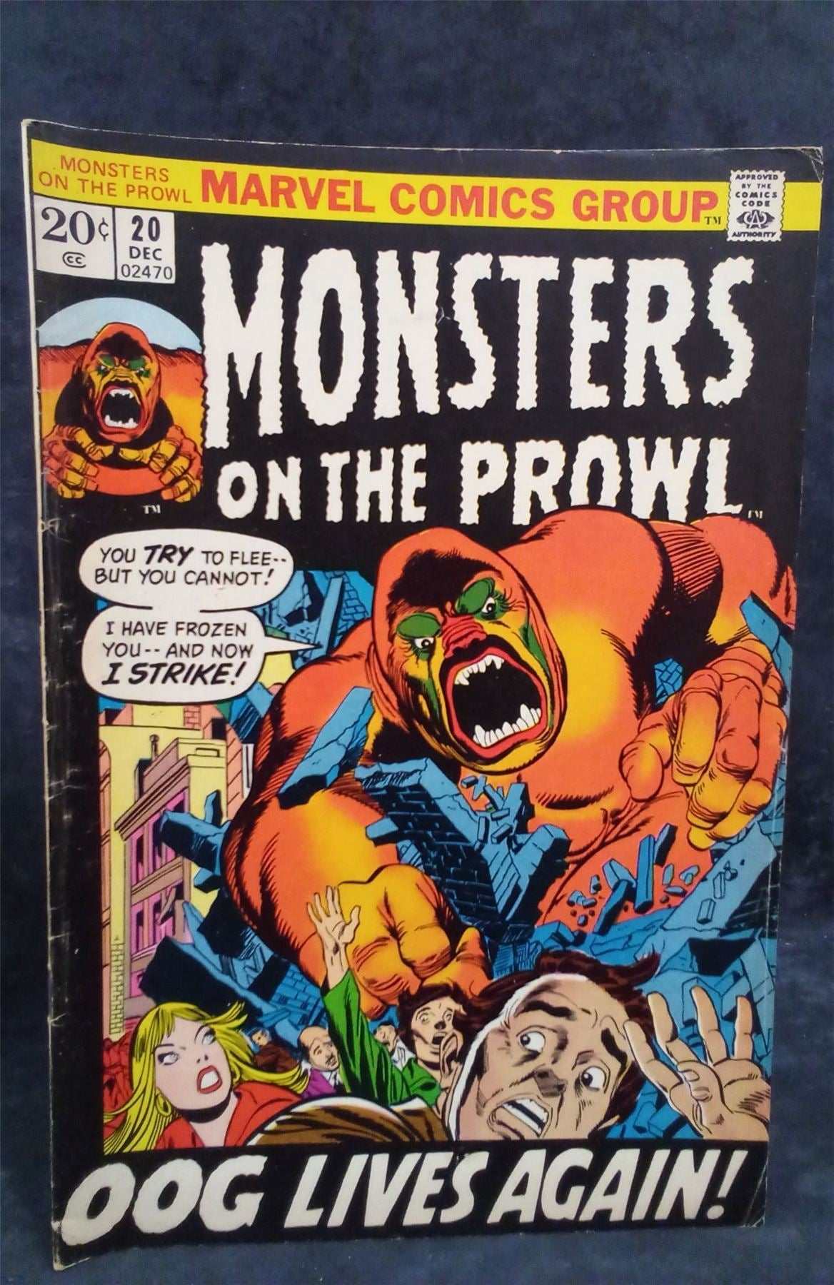 Monsters on the Prowl #20 1972 Marvel Comics Comic Book