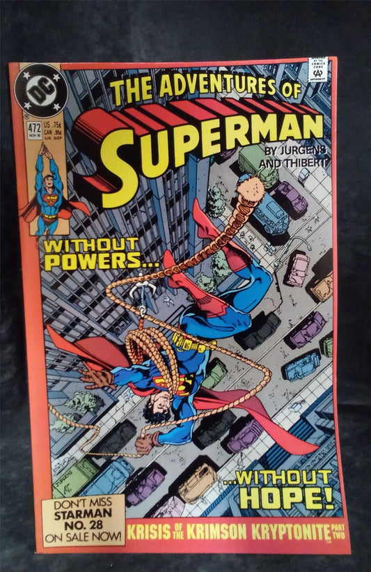 Adventures of Superman #472 1990 DC Comics Comic Book