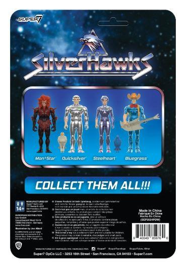 SilverHawks ReAction Figures Wave 01 Steelheart (Toy Version) by Super7