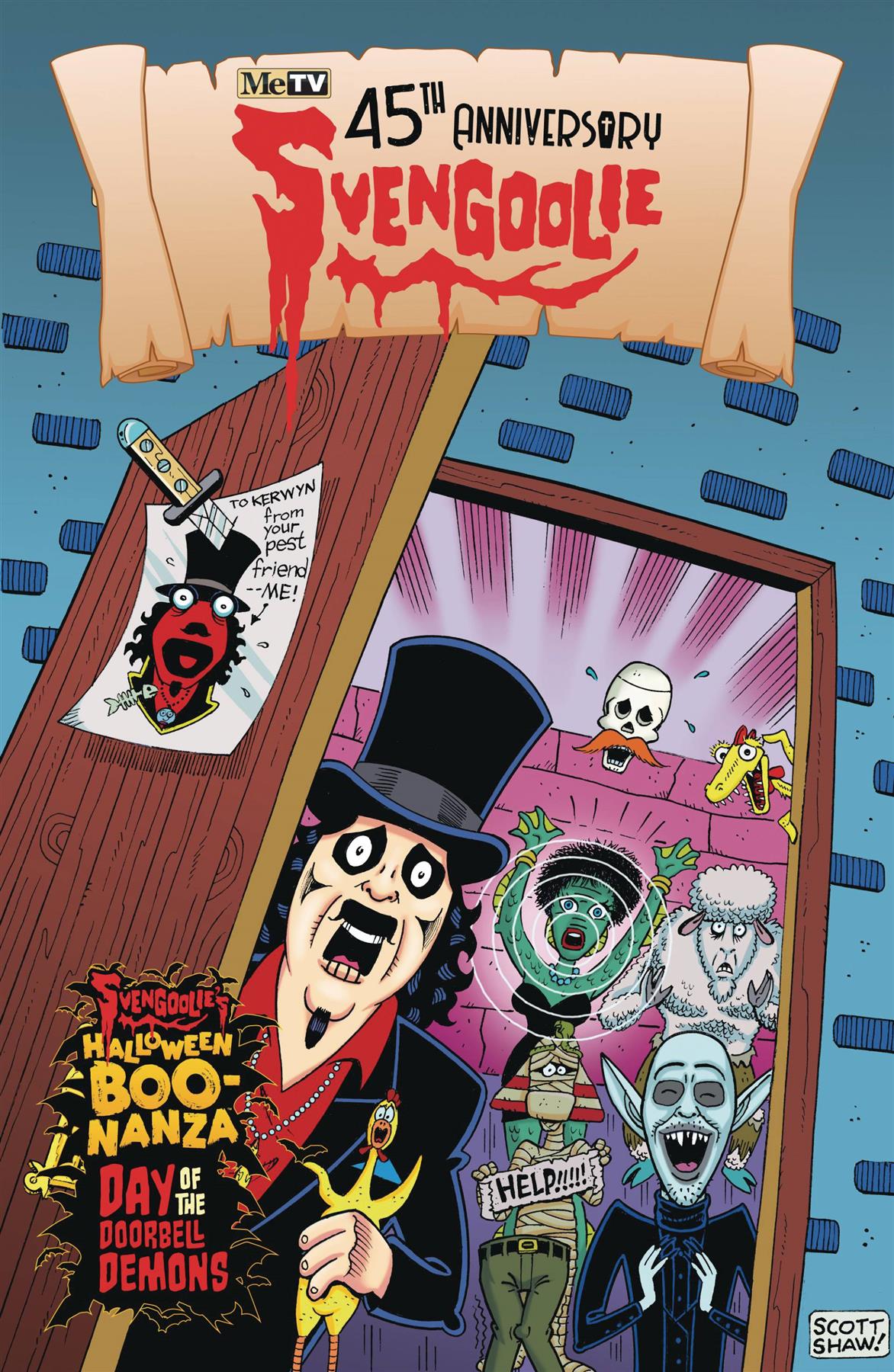 Svengoolie 45th Anniv Boo Nanza Cvr B Scott Shaw Gemstone Publishing Comic Book