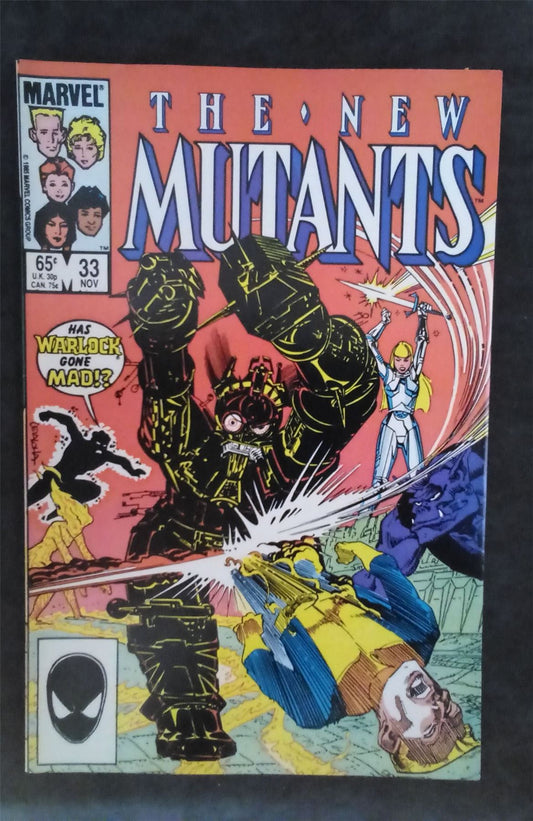 The New Mutants #33 1985 marvel Comic Book