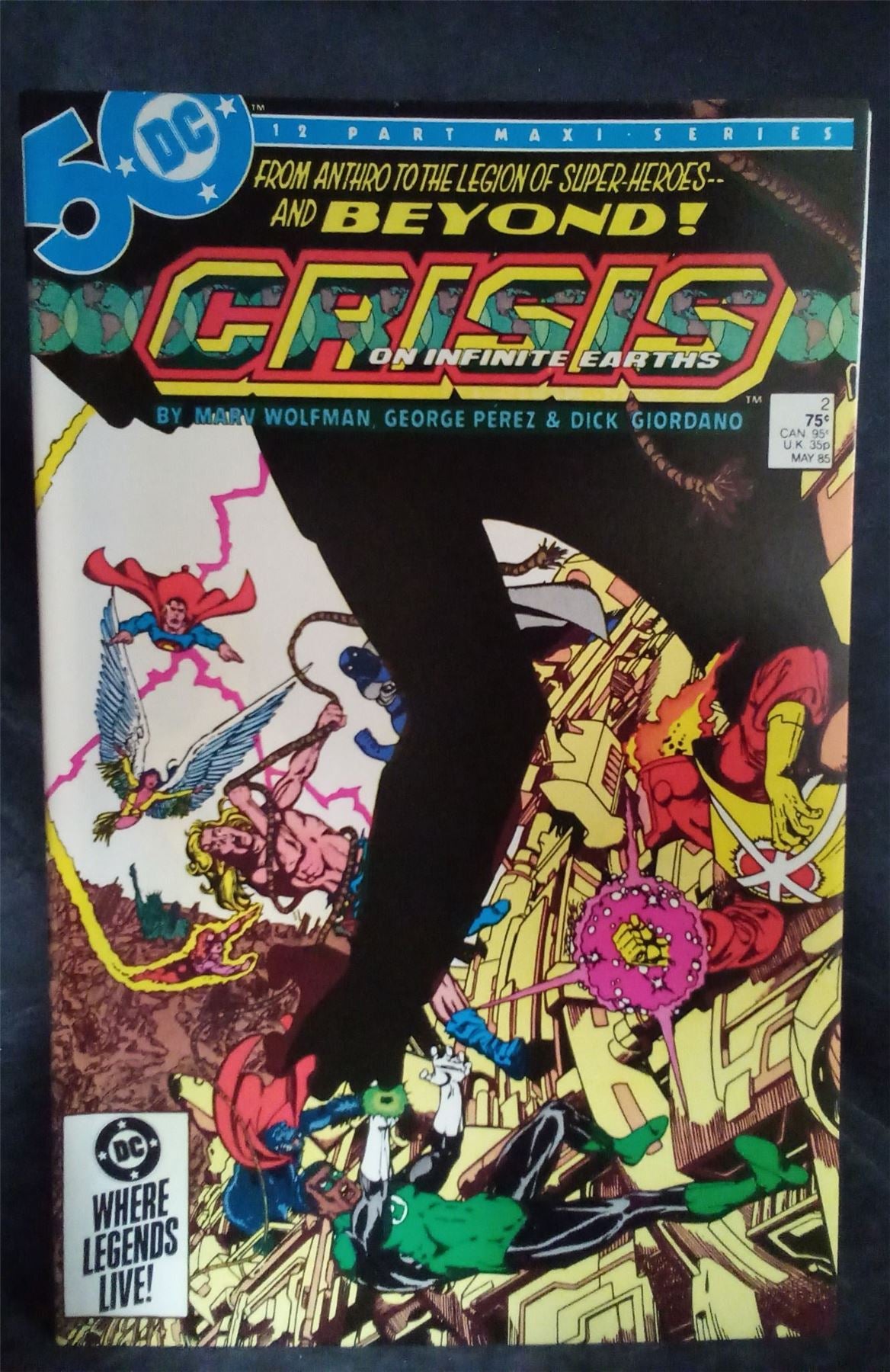 Crisis on Infinite Earths #2 1985 DC Comics Comic Book