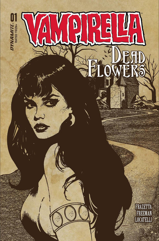 Vampirella Dead Flowers #1 (of 4) Cvr D Frazetta & Freeman Dynamite Comic Book