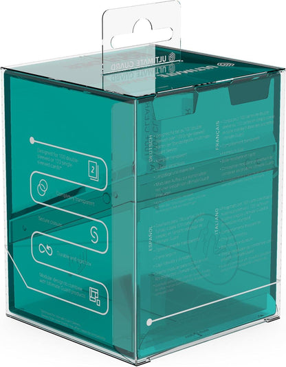 Ultimate Guard Deck Case - Boulder 100+ Clear - Malachite