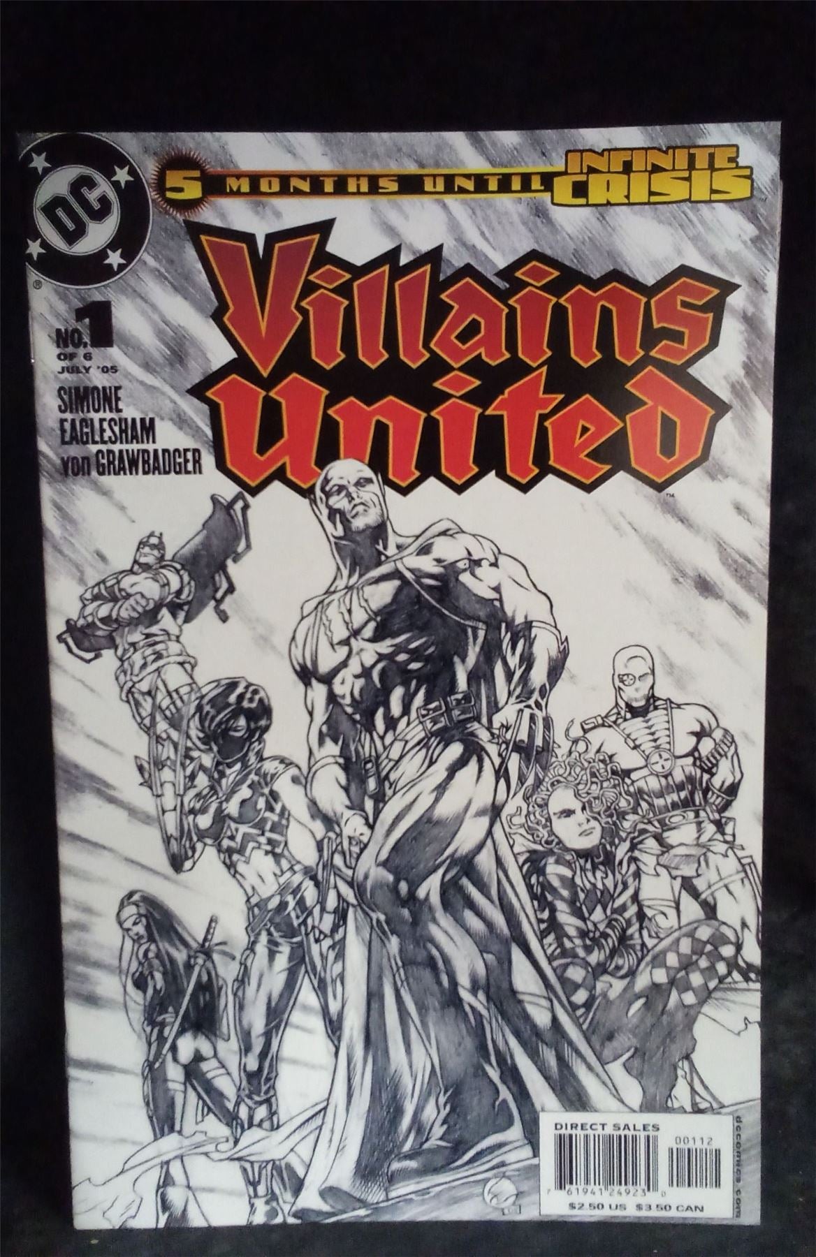 Villains United #1 Second Print Cover 2005 DC Comics Comic Book
