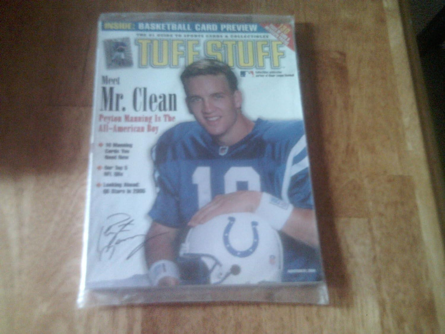 Tuff Stuff Magazine - Meet Mr. Clean Peyton Manning Nov 2000 Single Issue