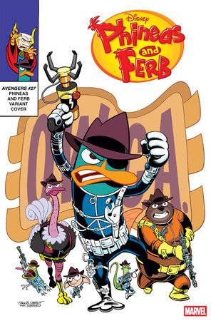 Avengers #27 Tbd Artist Phineas And Ferb Var Tbd Artist Phineas And Ferb Var Marvel Prh Comic Book 2025