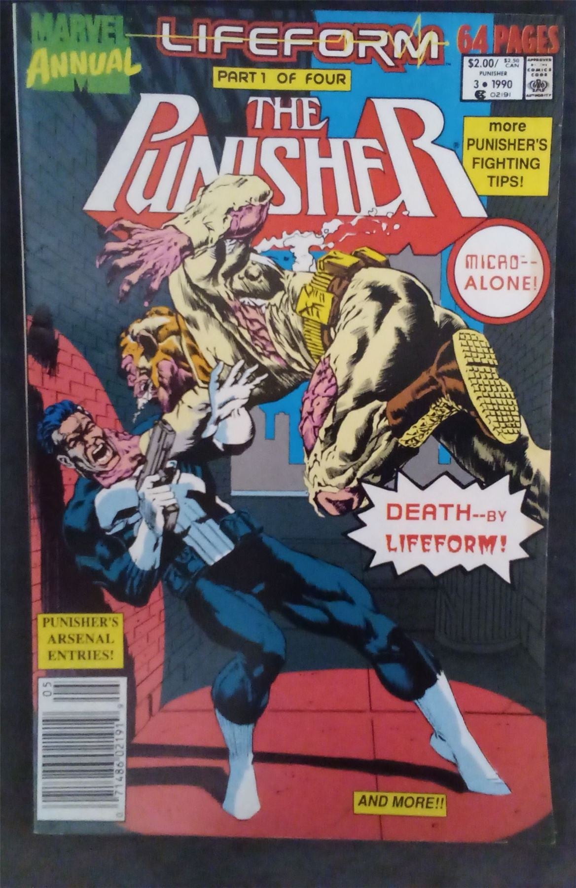 The Punisher Annual #3 1990 marvel Comic Book