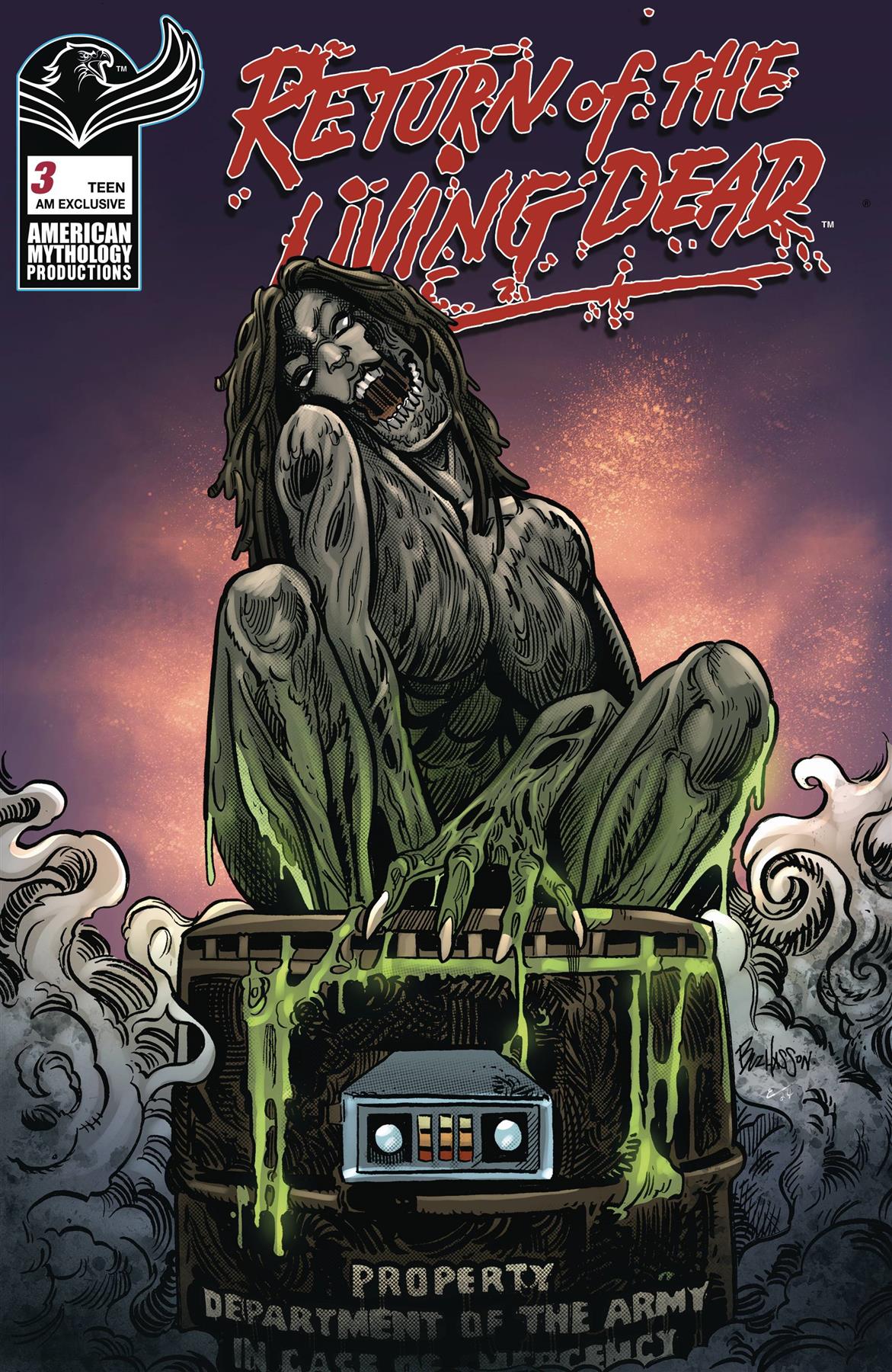 Return Of The Living Dead #3 Cvr F Am Exclusive Hasson American Mythology Productions Comic Book