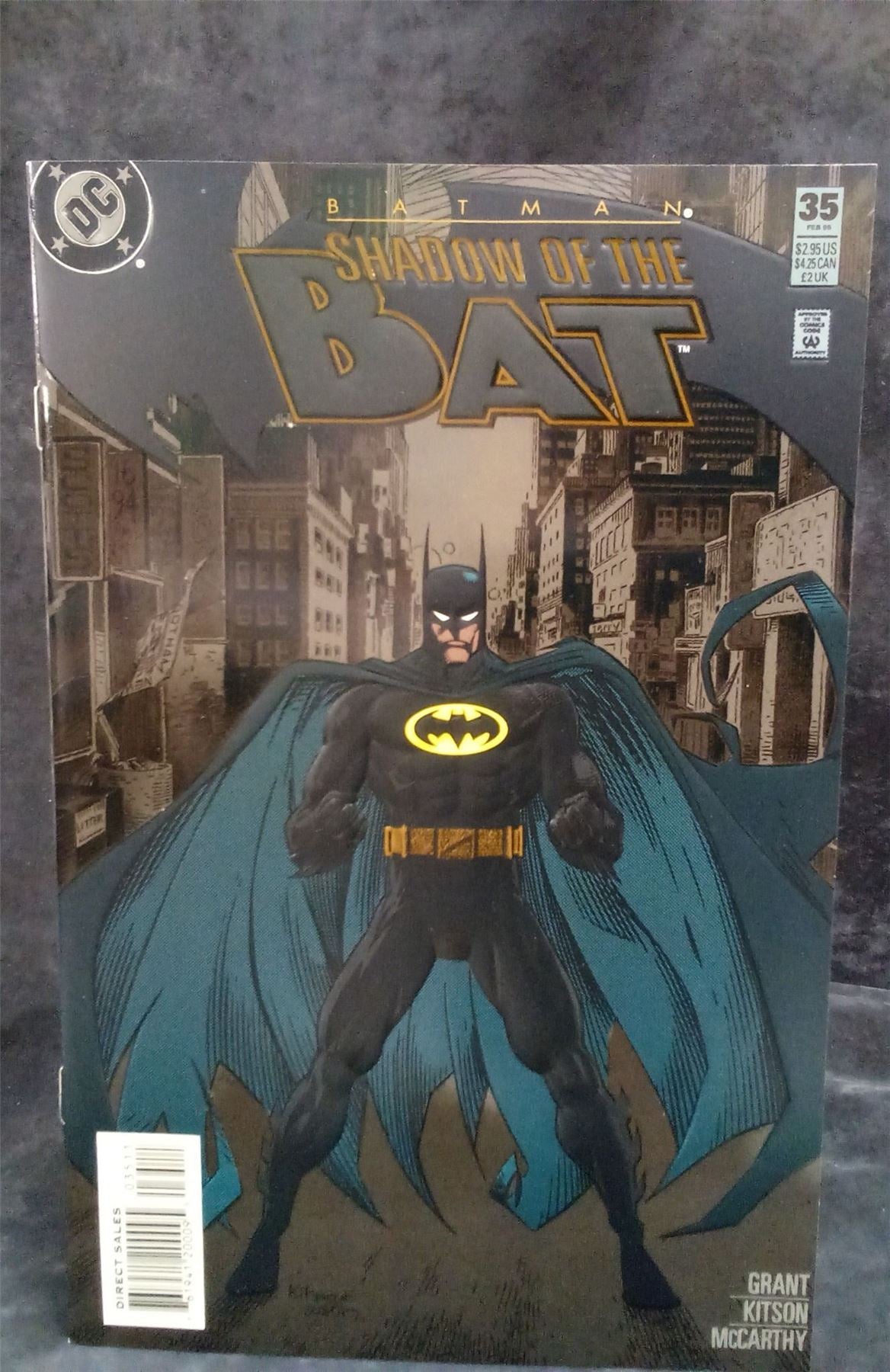 Batman: Shadow of the Bat #35 Embossed Cover 1995 DC Comics Comic Book