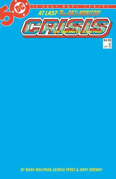 Crisis On Infinite Earths #6 Facsimile Edition Cvr C Blank Var DC Comics Comic Book