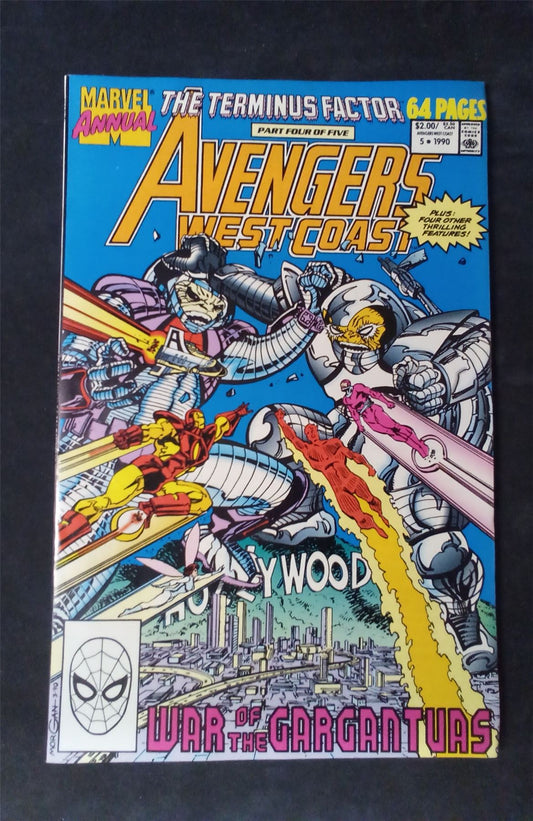 Avengers West Coast Annual #5 1990 marvel Comic Book