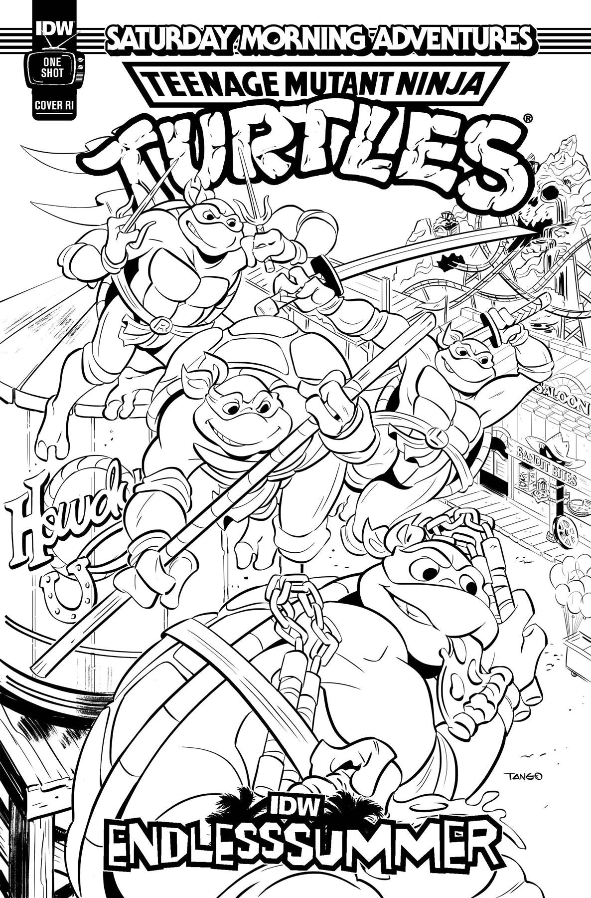 Idw Endless Summer Tmnt Saturday Morning Adv Cvr C 10 Cb Idw-prh Comic Book
