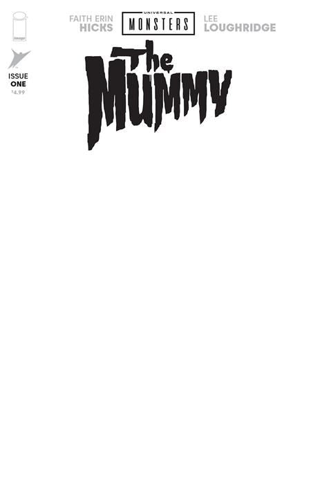 Universal Monsters The Mummy #1 (Of 4) Cvr H Blank Sketch Var  Image Comics Comic Book