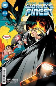 Batman Superman Worlds Finest #1 Cvr J  Dan Mora Jerry Seinfeld In The Bat-mobile Getting Coffee Card Stock Var DC Comics Comic Book