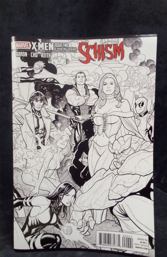 X-Men: Schism #2 X Print Cover 2011 Marvel Comics Comic Book
