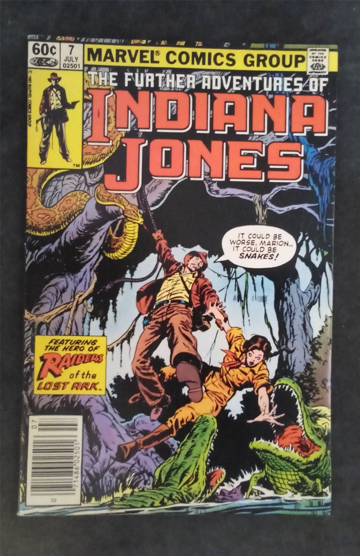 The Further Adventures of Indiana Jones #7 1983 marvel Comic Book