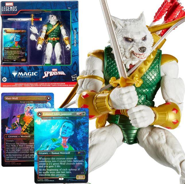 Spider-Man Marvel Legends Magic: The Gathering Man-Wolf 6-Inch Action Figure and Card by Hasbro