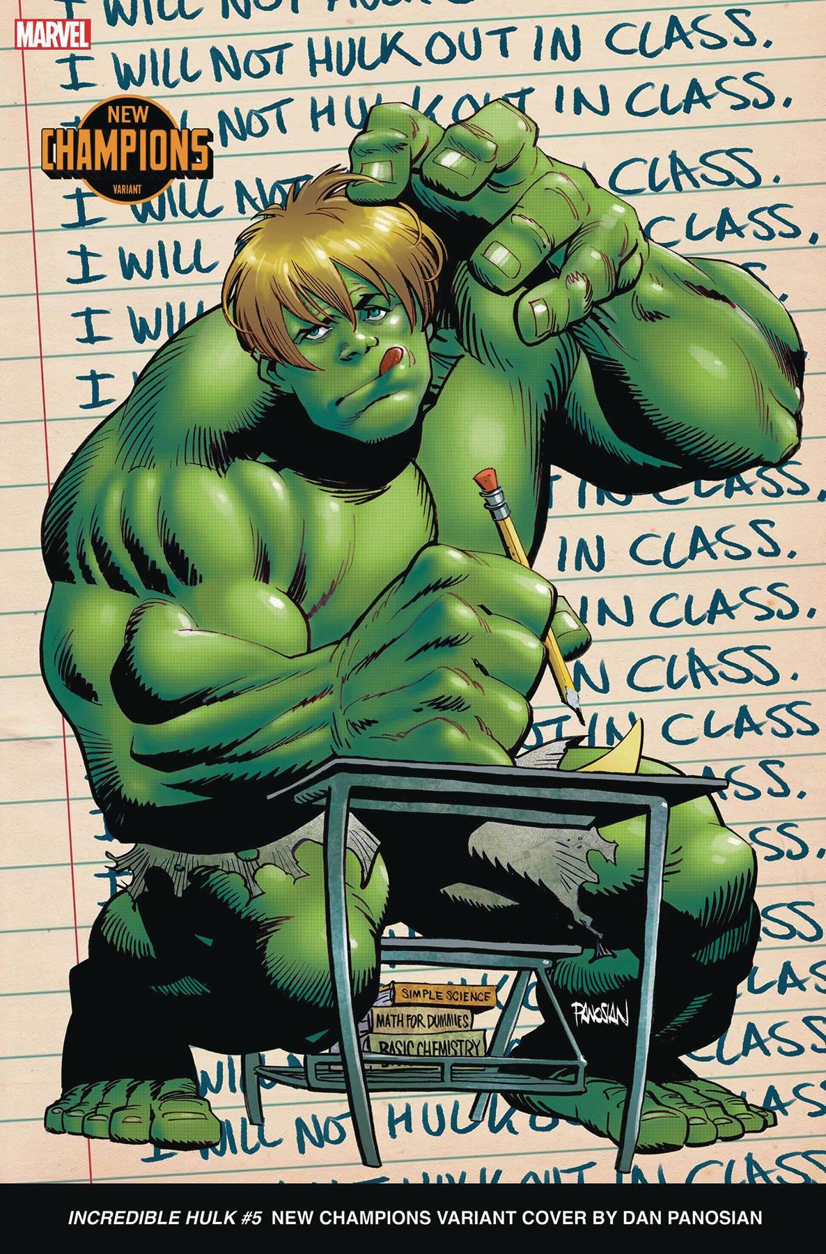 Incredible Hulk #5 Dan Panosian New Champions Var (Dan Panosian New Champions Var) Marvel Prh Comic Book 2023