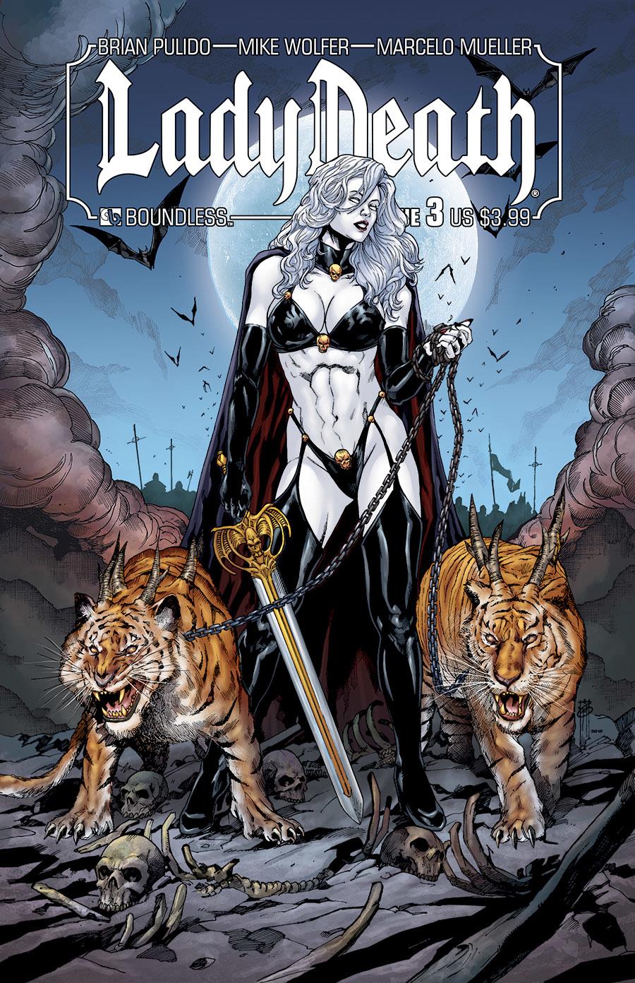 Lady Death (2010) Feral Bag Set (5ct) Boundless Comics Comic Book