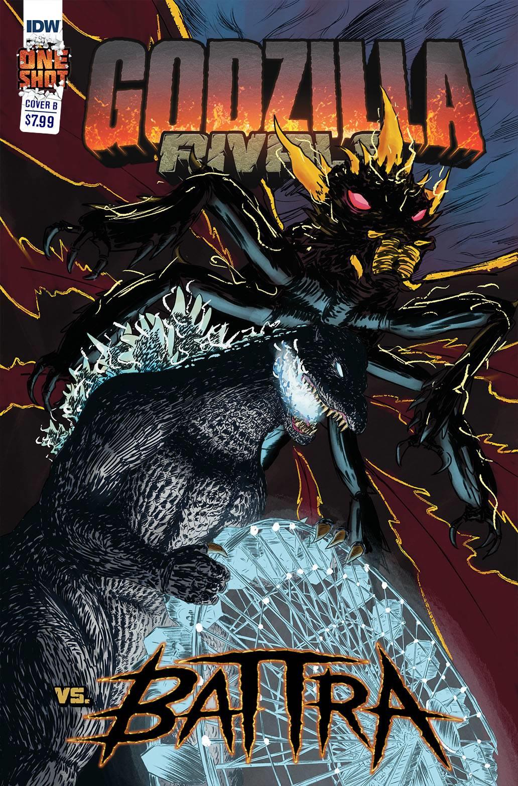 Godzilla Rivals Vs Battra Oneshot Cvr B Martinez Idw Publishing Comic Book