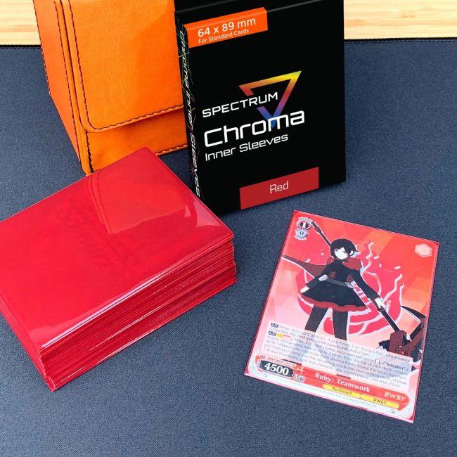 Spectrum Chroma Inner Sleeve- Red Standard 100 ct By BCW