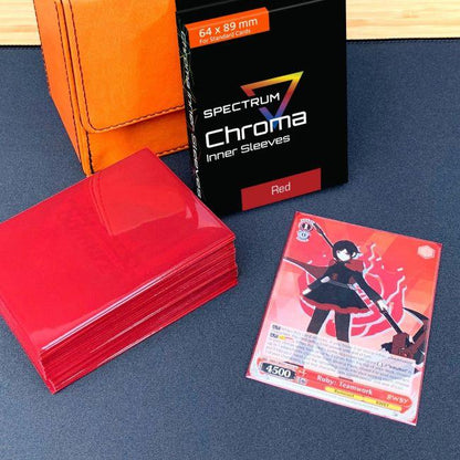 Spectrum Chroma Inner Sleeve- Red Standard 100 ct By BCW