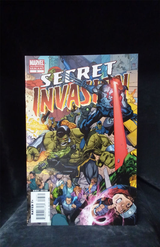 Secret Invasion #3 Second Print Cover 2008 Marvel Comic Book