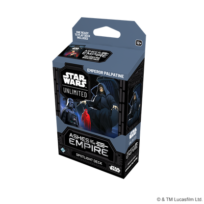 Star Wars Unlimited TCG Ashes of the Empire Spotlight Deck- Emperor Palpatine By Fantasy Flight Games